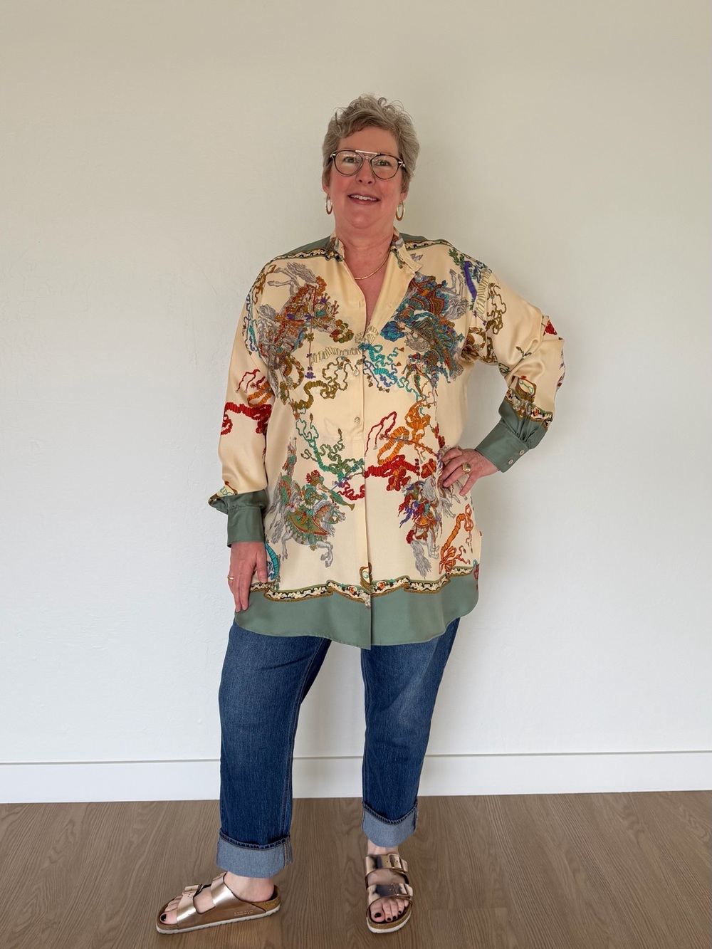 Gucci Silk Print Tunic